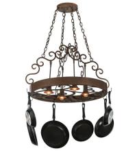 Meyda White 118490 - 34"W Dior 4 LT Pot Rack