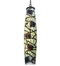 Meyda White 118528 - 6.5"W Pine Branch Mini Pendant