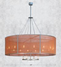 Meyda White 119090 - 108"W Cilindro Rame Chandelier