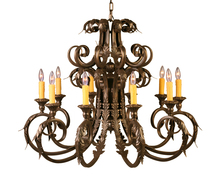 Meyda White 119763 - 42" Wide Serratina Chandelier