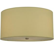 Meyda White 126538 - 24"W Cilindro Beige Textrene Flushmount