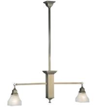 Meyda White 129070 - 40" Long Bungalow 2 Light Island Pendant