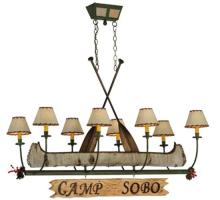 Meyda White 131252 - 51.5"L Personalized Canoe 8 LT Chandelier