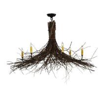 Meyda White 132514 - 48" Wide Twigs 6 LT Chandelier