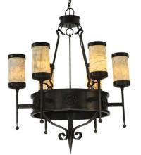 Meyda White 135392 - 30" Wide Lorenzo 6 Light Chandelier