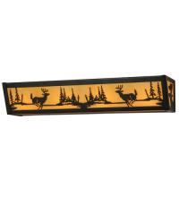 Meyda White 145713 - 24" Wide Deer at Lake Vanity Light