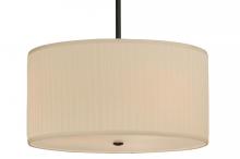 Meyda White 147915 - 24"W Cilindro Mushroom Pleated Textrene Pendant