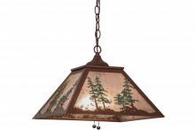 Meyda White 154496 - 16" Square Tall Pines Pendant