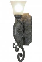 Meyda White 157050 - 6"W Thierry Wall Sconce