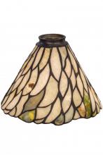 Meyda White 157591 - 8"W Willow Jadestone Shade