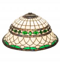 Meyda White 160087 - 16" Wide Tiffany Roman Shade