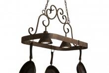 Meyda White 161509 - 32"W Elana 2 LT Pot Rack