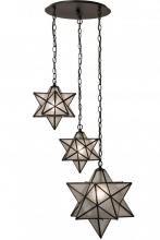 Meyda White 162799 - 26" Wide Moravian Star 3 LT Cascading Pendant