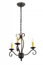 Meyda White 169826 - 18"W Sienna 3 LT Chandelier