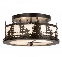 Meyda White 176888 - 16" Wide Tall Pines Flushmount