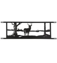 Meyda White 179783 - 94.5"W Neversink Bridge Stag Decor