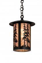 Meyda White 181649 - 10"W Fulton Great Pines Pendant