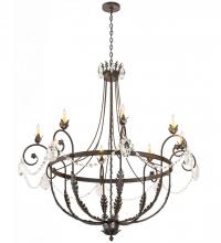 Meyda White 188131 - 58" Wide Antonia 8 Light Chandelier