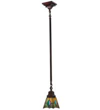 Meyda White 20061 - 5"Sq Mackintosh Leaf Mini Pendant