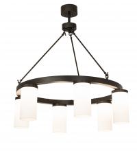 Meyda White 218501 - 46" Wide Loxley Needham 6 Light Chandelier