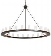 Meyda White 220951 - 72" Wide Loxley 24 Light Chandelier