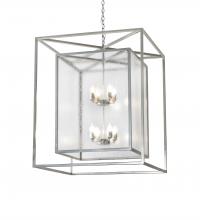 Meyda White 226415 - 34" Square Kitzi Box Pendant