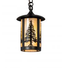 Meyda White 235316 - 8" Wide Fulton Tall Pines Mini Pendant