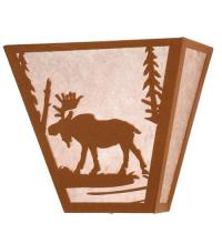 Meyda White 23946 - 13" Wide Moose Creek Wall Sconce