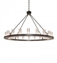 Meyda White 241063 - 60" Wide Loxley 20 Light Chandelier