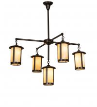 Meyda White 245693 - 42" Wide Fulton Prime 5 Light Chandelier