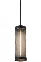 Meyda White 246528 - 5" Wide Cilindro Cage Mini Pendant