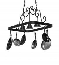 Meyda White 247727 - 46" Long Elana 3 Light Pot Rack