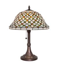 Meyda White 251312 - 19" High Diamond & Jewel Table Lamp