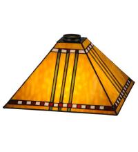 Meyda White 28592 - 13" Square Prairie Corn Shade