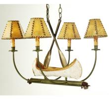 Meyda White 50944 - 30"L Canoe 4 LT Chandelier