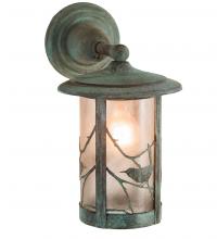 Meyda White 54291 - 8" Wide Fulton Song Bird Wall Sconce