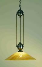 Meyda White 66751 - 21"W Revival Beige Iridescent Deco Ball Pendant