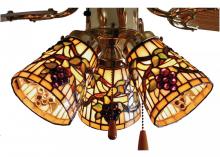 Meyda White 67013 - 4" Wide Jeweled Grape Fan Light Shade