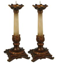 Meyda White 69335 - 10"H Arcadia 2 Pieces Candle Sticks